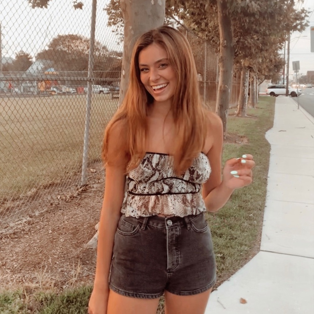 urban outfitters zoe mesh peplum cami